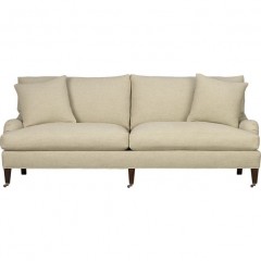 Proper English sofa with  unstuffy details