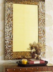 Amber tile mirror