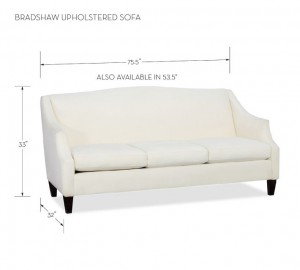 Bradshaw sofa dimensions