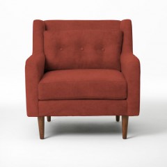 Crosby Armchair in Poppy Velvet