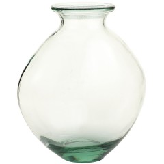 Recycled glass vase