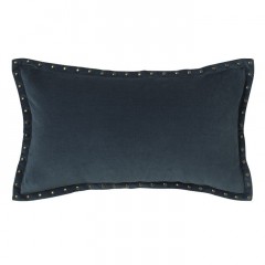 Velvet pillow with studded detailing