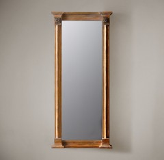 classic column mirror from restoration hardware