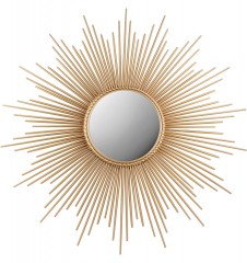 Sunburst mirror has a modern look with classic predigree