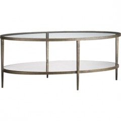 bronze and glass coffee table