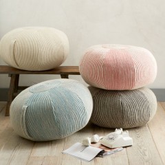 velvet pouf